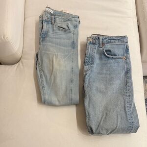 Two pairs of Zara Jeans